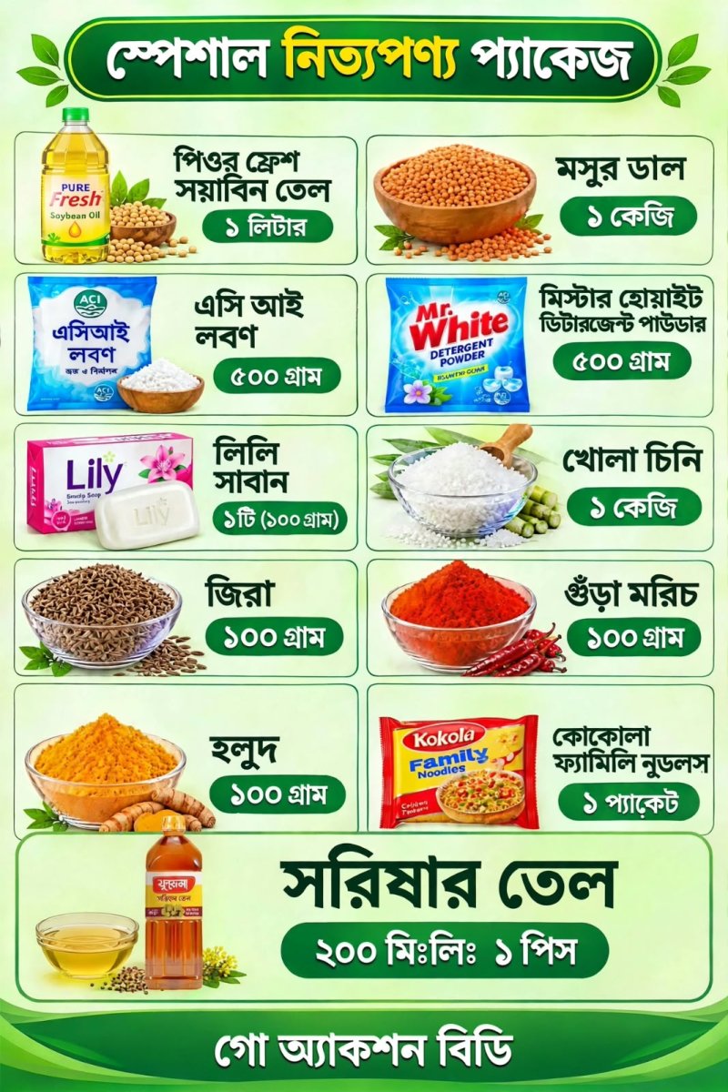নিত্য পণ্যের প্যাকেজ-৩