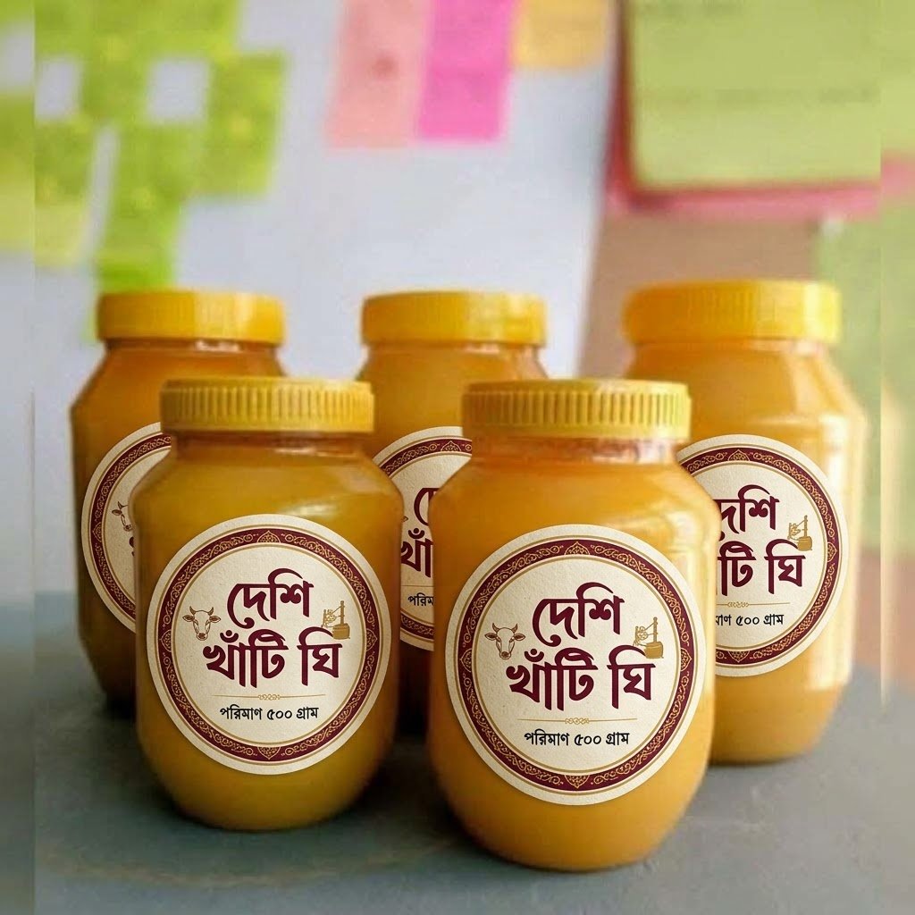 খাঁটি ঘি ৫০০ গ্রাম
